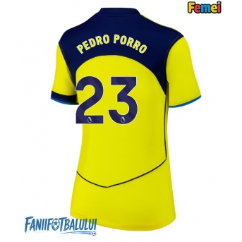 Tottenham Hotspur Pedro Porro #23 Tricou Fotbal Replică 2025-26 Femei Treilea
